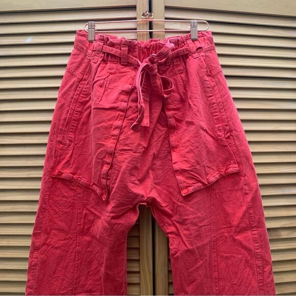 Free People Sky Rider Straight Leg paperbag pants small - Picture 4 of 7